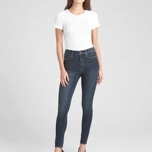 GAP High Rise True Skinny Jeans Size 26r